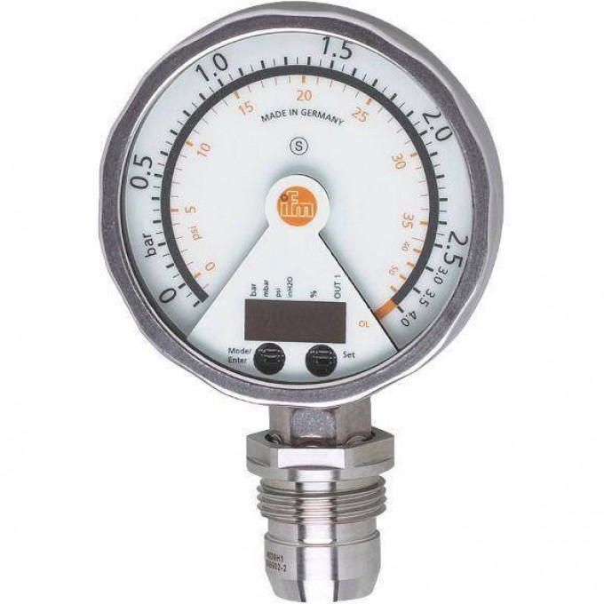 Датчик давления для установки заподлицо с аналоговым дисплеем PG2896 IFM 301387